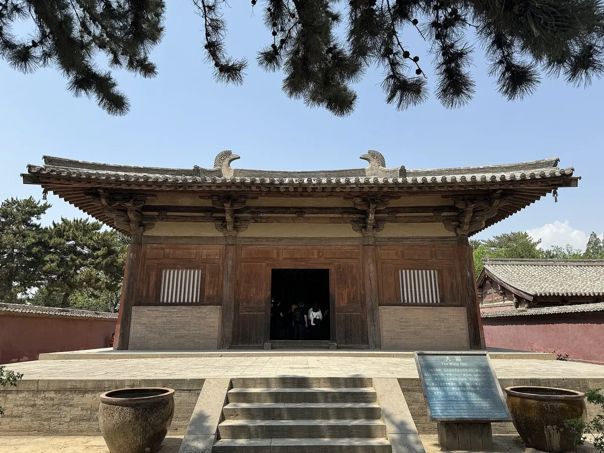 Nanchan Temple, the oldest wooden building in China, dated 782 AD